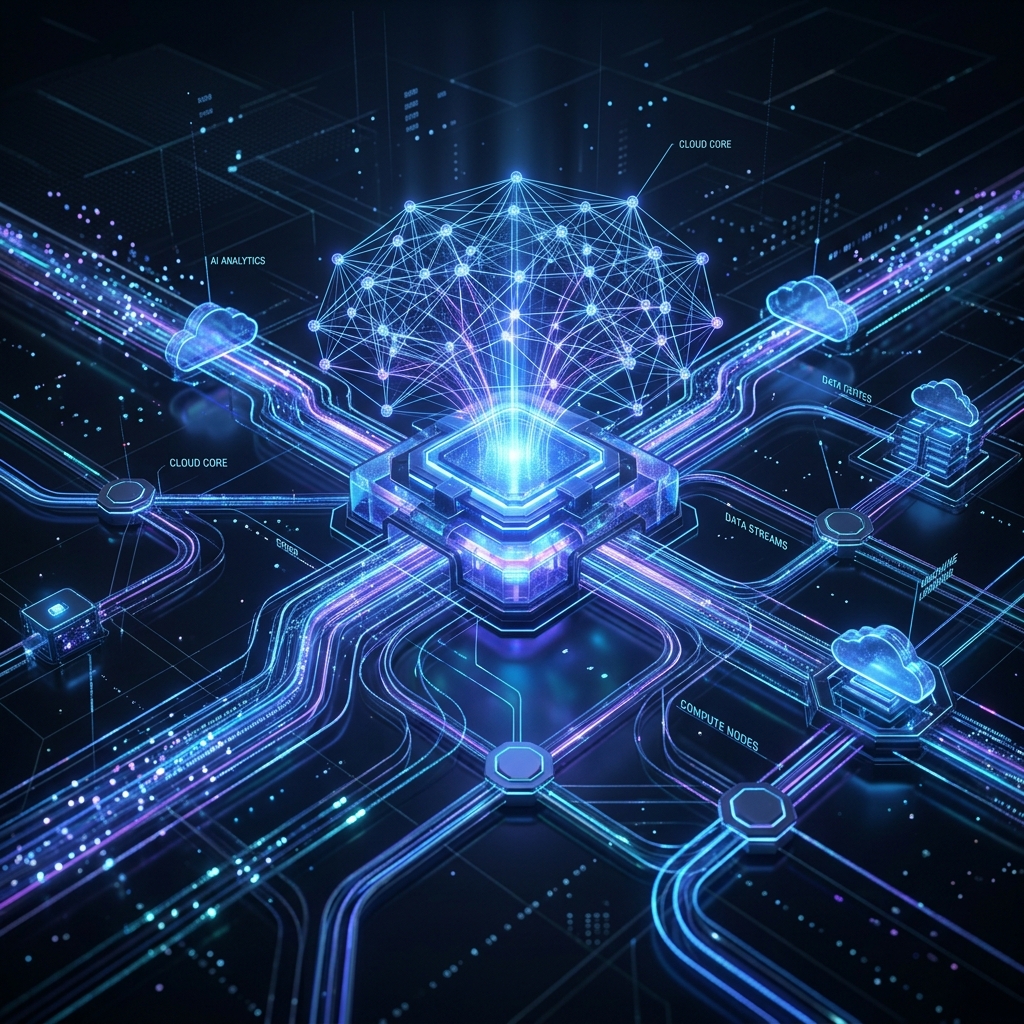 AI Cloud and Enterprise Technology Visualization